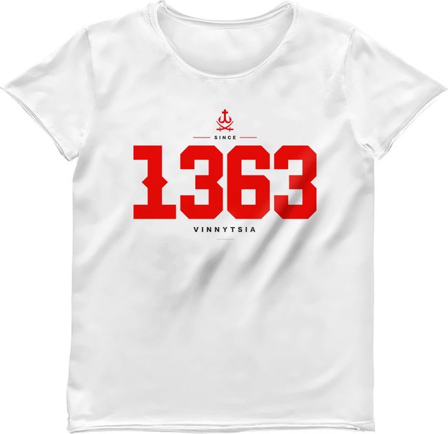 Women's T-shirt "Vinnytsia 1363", White, XS