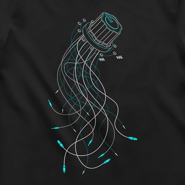 Men's T-shirt "Jellyfish Knob", Black, XS