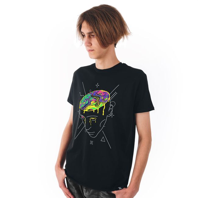 Men's T-shirt "Kissel Brain", Black, M