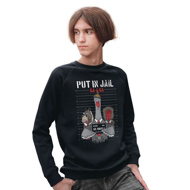 Men's Sweatshirt "Put In Jail”, Black, M