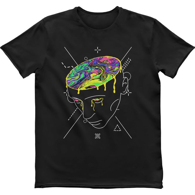 Men's T-shirt "Kissel Brain", Black, M
