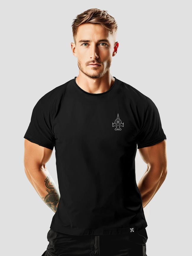 Men's T-shirt "Jet Fighter", Black, M