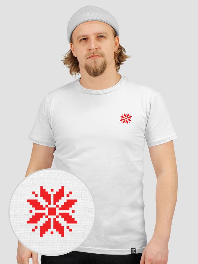 Men's T-shirt “Genetic Code Mini”, White, XS