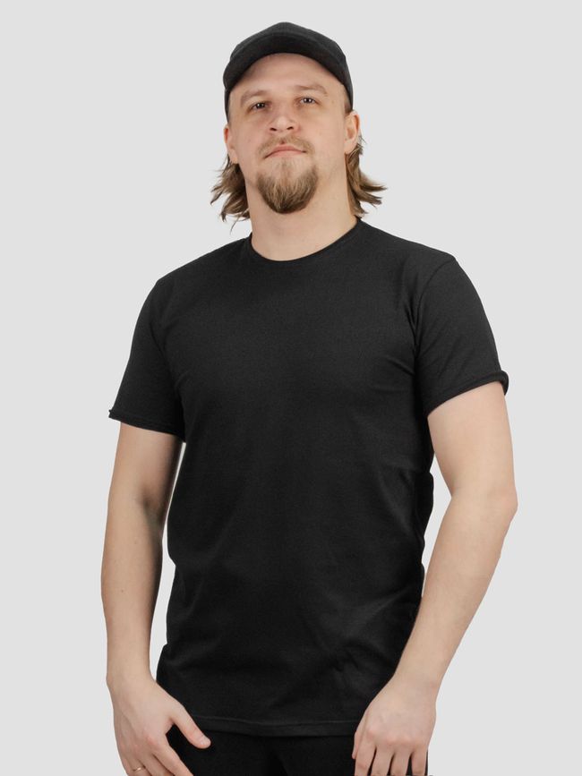Сет из 10 черных базовых футболок "Черный", XS, Мужская