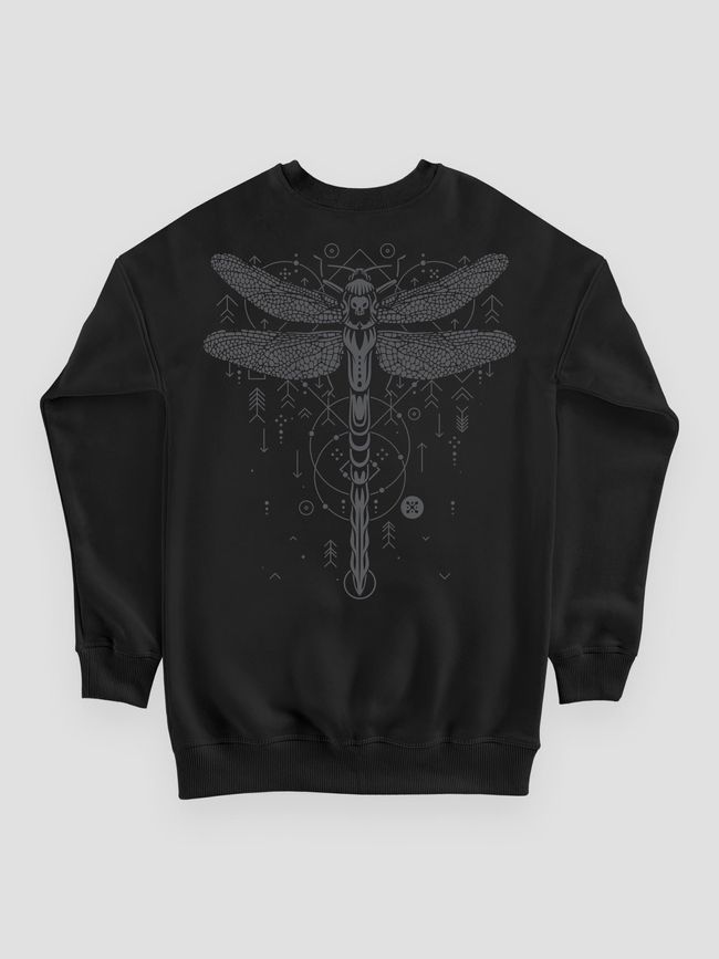 Світшот жіночий "Dragonfly", Чорний, M