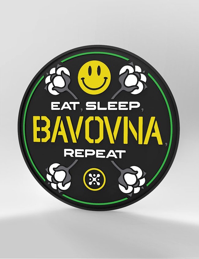 Патч "Eat, Sleep, Bavovna, Repeat" 70x70 мм