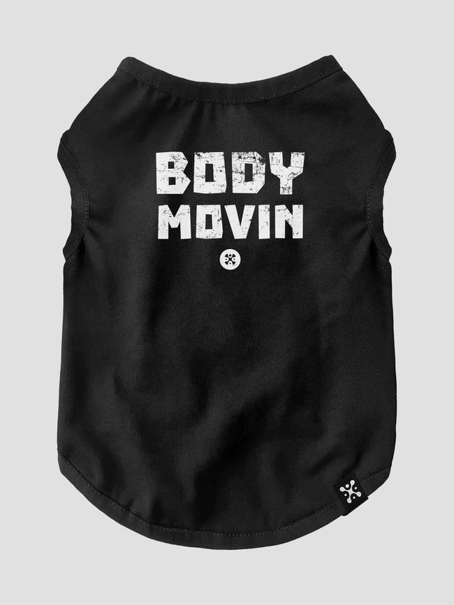 Cat's T-shirt "Body Movin", Black, XS