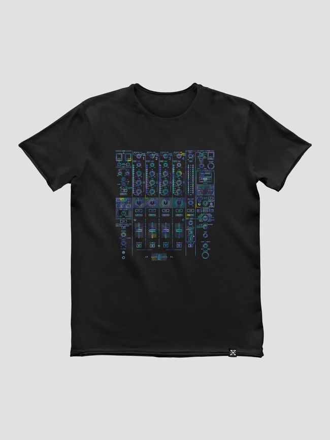 Men's T-shirt "DJ Mixer", Black, M
