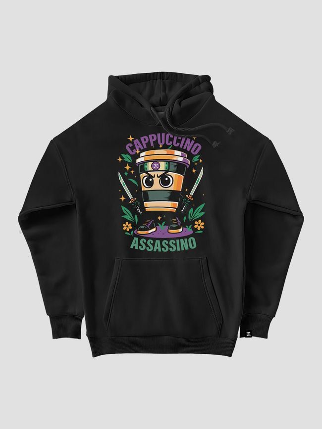 Худі дитяче "Cappuccino Assassino", Чорний, XS (110-116 см)