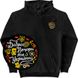 Men's Hoodie with a Changeable Patch “Good evening, we are from Ukraine”, Black, 2XS