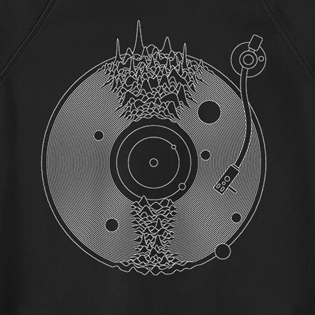 Women's Sweatshirt "Space Music", Black, M