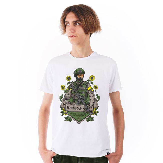 Men's T-shirt “Taras Shevchenko, call sign Kobzar”, White, M