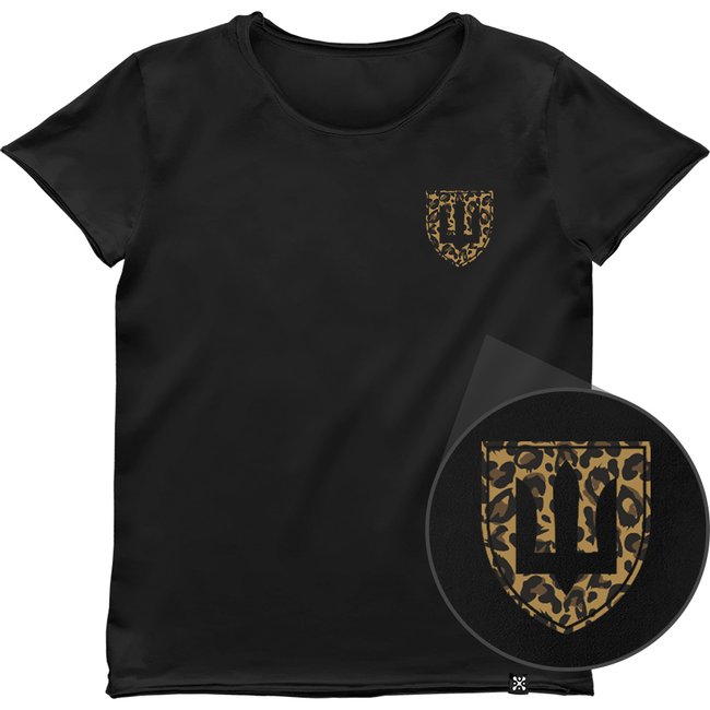 Women's T-shirt “Leopard Armed Forces of Ukraine”, Black, M