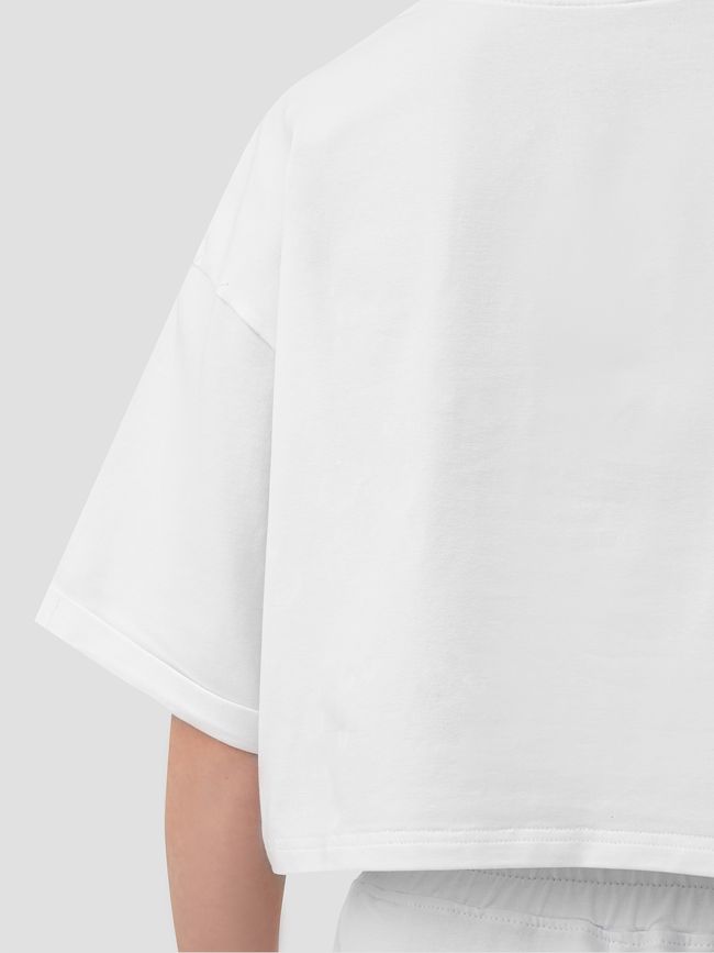 Women's oversized T-shirt Dubhumans Superior, White, XSS