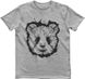 Men's T-shirt "Forest Panda", Gray melange, XS