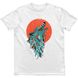 Men's T-shirt with wolf "Siromanyts", White, XS