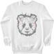 Men's Sweatshirt "Forest Panda", White, XS