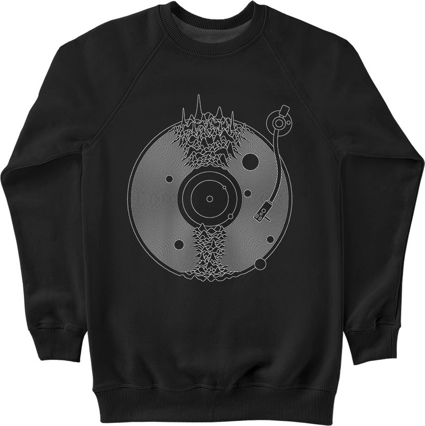 Women's Sweatshirt "Space Music", Black, M