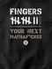 Dog's T-shirt "Fingers", Black, XS