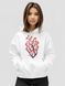 Women's Hoodie "Ukraine In My Heart", White, M-L