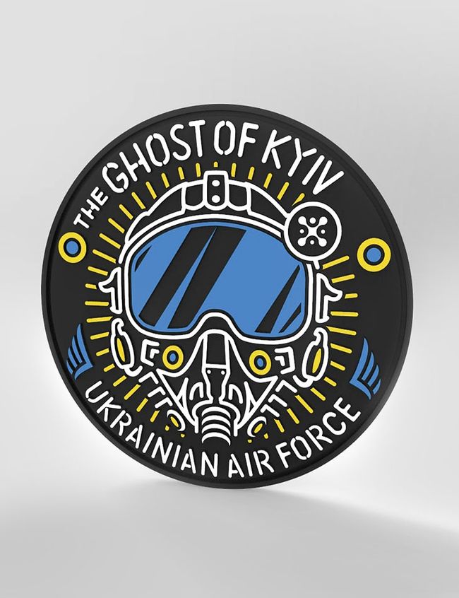 Patch "The Ghost of Kyiv" 70x70 mm