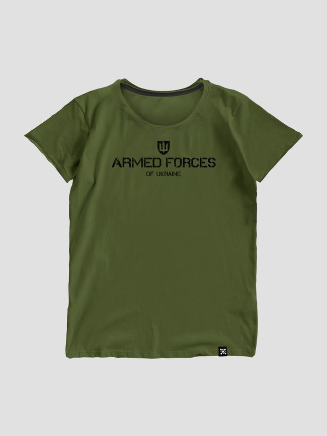 Women's T-shirt "Armed Forces of Ukraine 2", Khaki, M