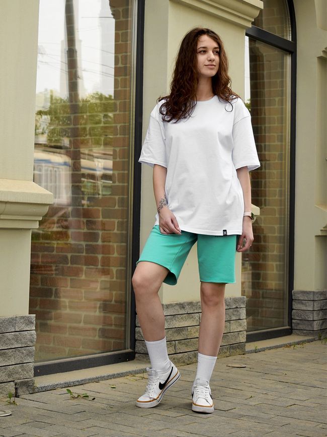 Women's Shorts oversize Mint, Mint, XL-2XL