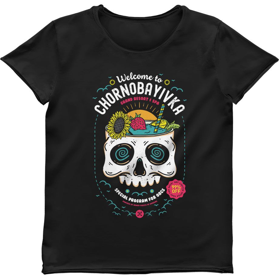 Women's T-shirt “Chornobayivka”, Black, M
