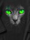 Детское боди "Green-Eyed Cat", Черный, 68 (3-6 мес)