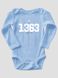 Kid's Bodysuite "Vinnytsia 1363", Light Blue, 56 (0-1 month)