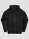 Kid's hoodie "Bitcoin Line", Black, XS (110-116 cm)