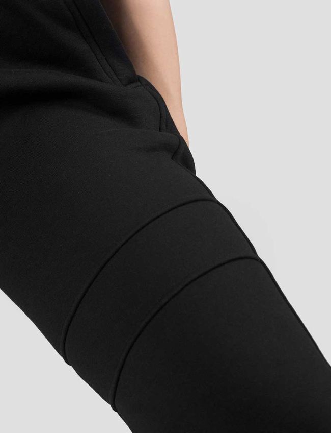 Костюм жіночий зі змінним патчем "Nation Code" худі на блискавці та штани, Чорний, 2XS, XS (99 см)