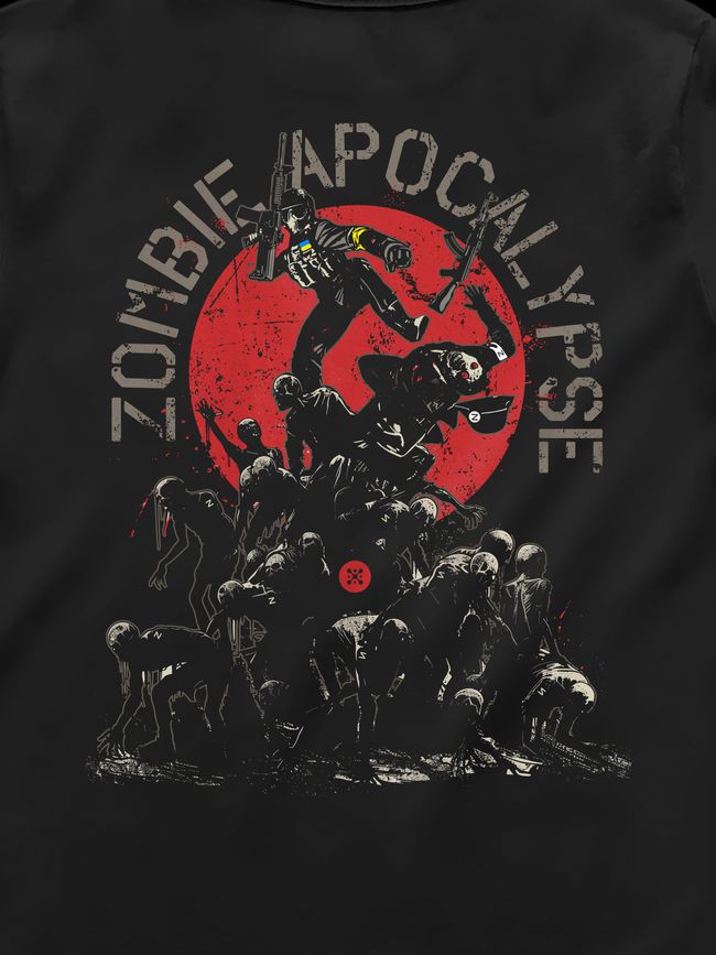 Women's T-shirt "Zombie Apocalypse", Black, M