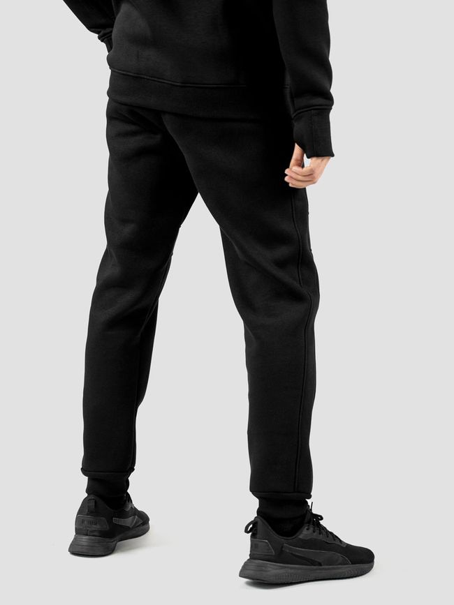 Костюм чоловічий худі чорний та штани, Чорний, M-L, L (108 см)