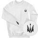 Men's Sweatshirt “Trident Liberty Mini”, White, XS