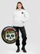 Women's tracksuit set Hoodie white with a Changeable Patch "Chornobayivka", Black, 2XS, XS (99  cm)