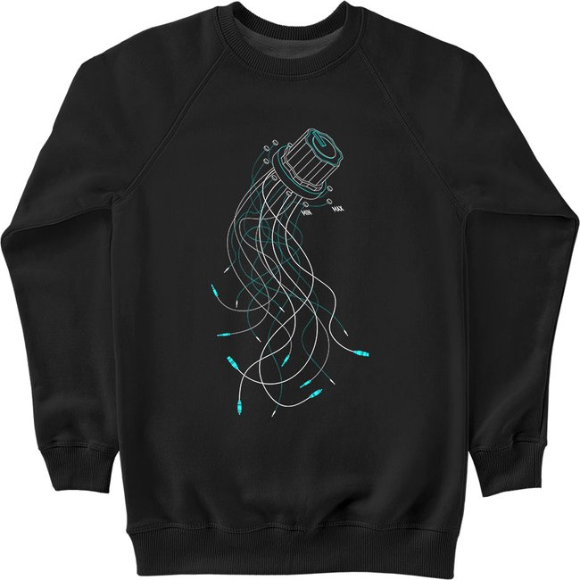 Women's Sweatshirt "Jellyfish Knob", Black, M