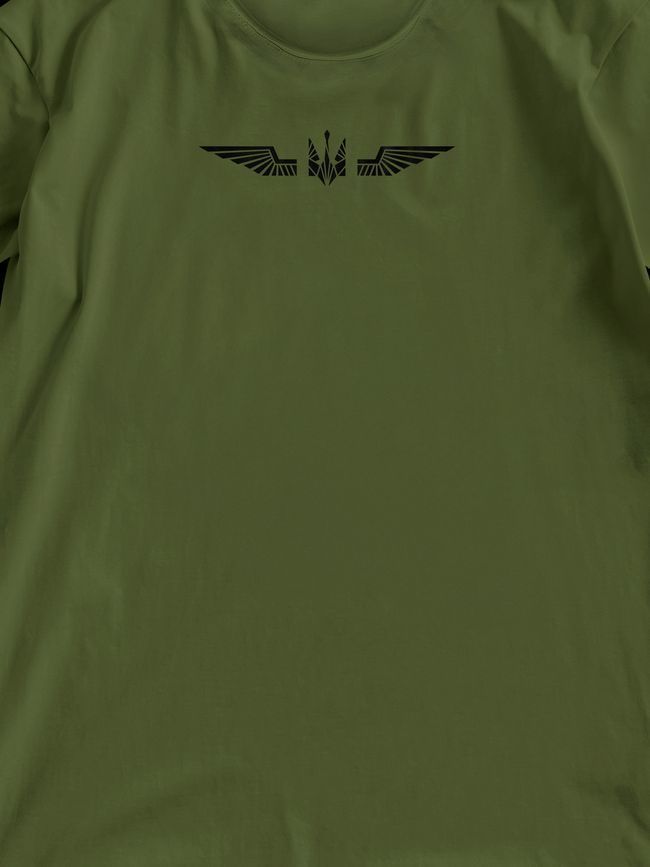 Футболка чоловіча "Wings of Liberty 3" Хакі XS з крилами