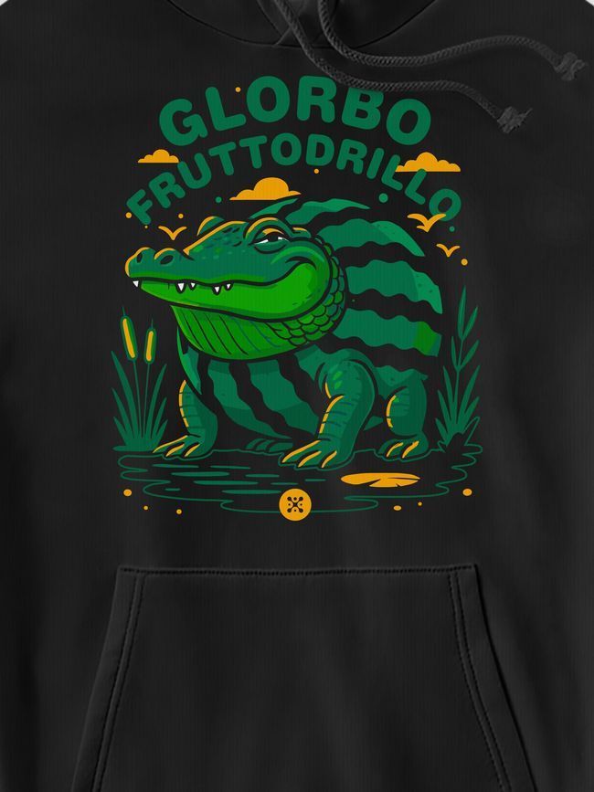 Kid's hoodie "Glorbo Fruttodrillo", Black, XS (110-116 cm)
