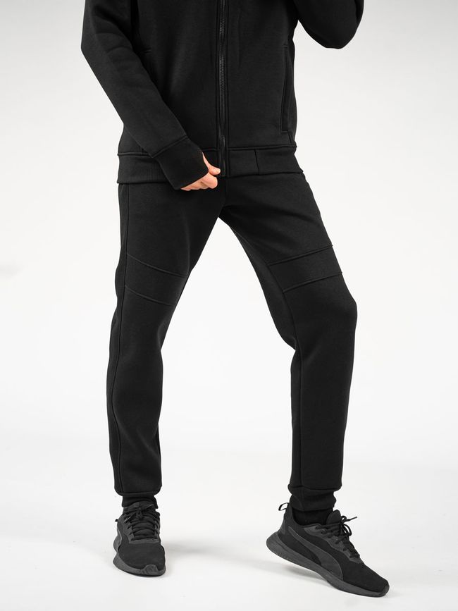 Men's tracksuit set with t-shirt “Ukrainian Wave”, Black, 2XS, XS (104 cm)