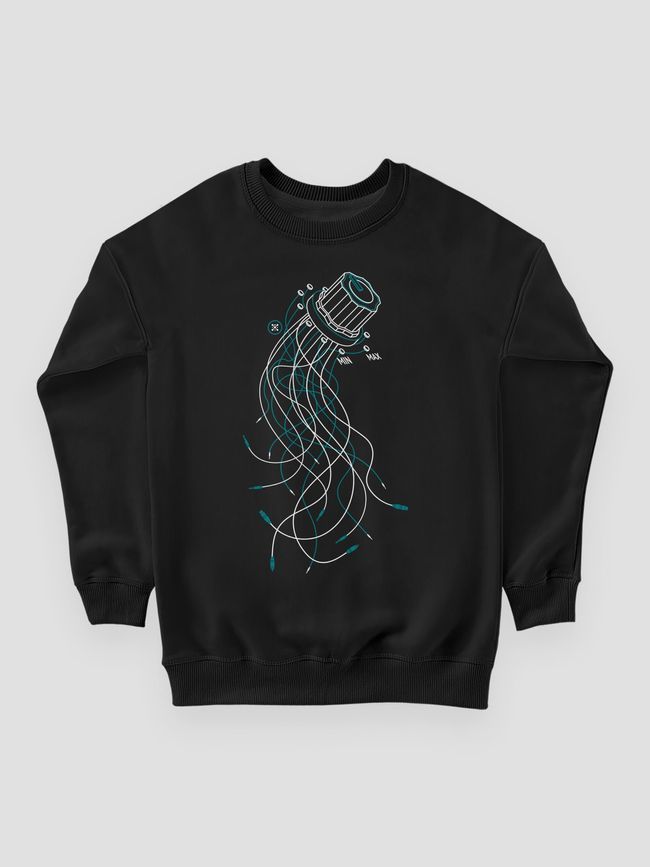 Свитшот женский "Jellyfish Knob", Черный, M