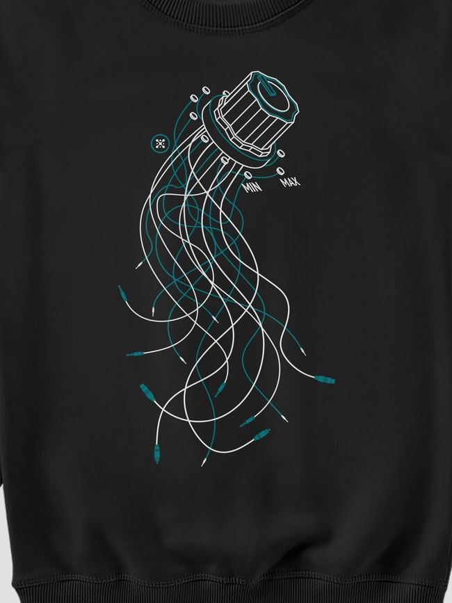 Свитшот женский "Jellyfish Knob", Черный, M