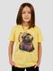 Kid's T-shirt "Spacy Capy Mood (Capybara)", Light Yellow, 3XS (86-92 cm)