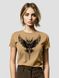 Women's T-shirt "The Owl of Main Directorate of Intelligence", Cappuccino, XS