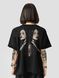 Women's T-shirt Oversize “Twosome Nuns”, Black, XS-S