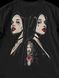 Women's T-shirt Oversize “Twosome Nuns”, Black, XS-S