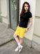 Women's Shorts oversize, Yellow, M-L