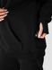 Women's suit hoodie black and pants, Black, M-L, L (108 cm)