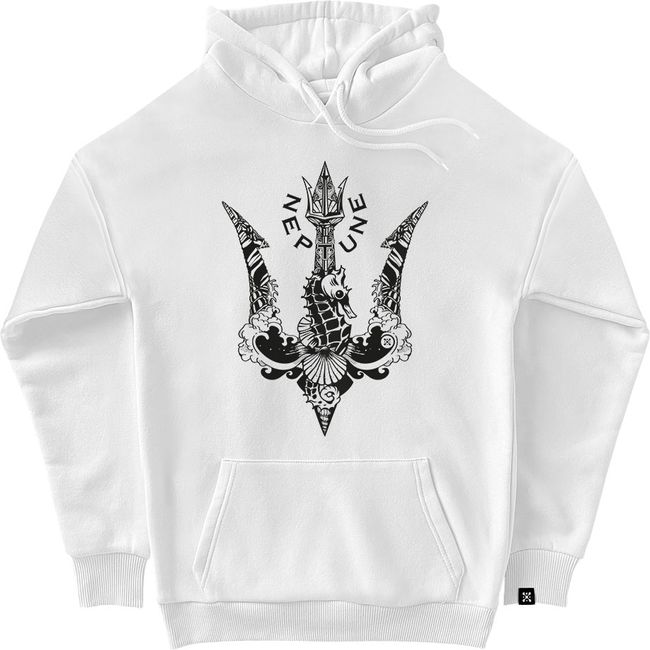 WoMen's Hoodie "Neptune", White, 2XS