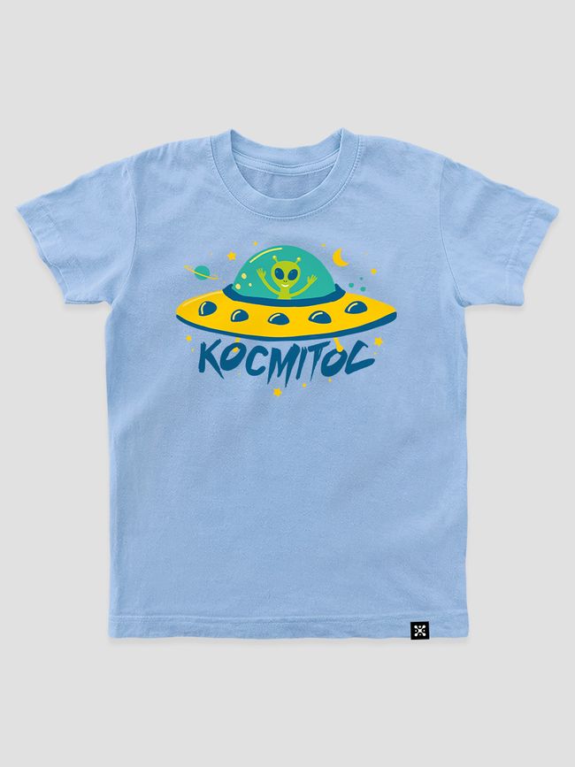 Kid's T-shirt "Cosmic", Light Blue, XS (110-116 cm)